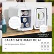 Frigider turistic, mini, 12V/220V, alb, 4 L, 25.8x20.5x26.3 cm