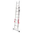 Scara aluminiu, Master, 3 tronsoane, 7 trepte, max 150 kg, 2.01-3.99 m