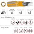 Furtun de gradina, 6 straturi, antirasucire, 3/4", 50 m, cuple, adaptor, Richmann Exclusive