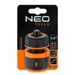 Furtun de gradina, NEO, cu pistol de stropit, carucior cu tambur, accesorii, 6 straturi, 1/2