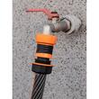 Furtun de gradina, NEO, cu pistol de stropit, carucior cu tambur, accesorii, 6 straturi, 1/2