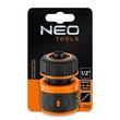 Furtun de gradina, NEO, cu pistol de stropit, carucior cu tambur, accesorii, 6 straturi, 1/2