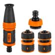 Furtun de gradina, antirasucire, 6 straturi, 50 m, cu pistol stropit si 4 accesorii, 1/2