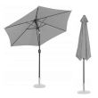 Umbrela gradina/terasa, cu inclinatie, gri, 300 cm