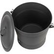 Galeata/recipient pentru cenusa, metal, negru, 8 L, Strend Pro