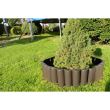Palisada/bordura pentru gradina, maro, set 8 buc, 27x24 cm, 2.16 m