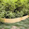 Gard de gradina decorativ din lemn 30x200 cm, natur