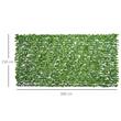 Gard viu artificial pentru gradina/terasa/balcon, frunze de artar, PE, verde, 300x150 cm