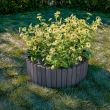 Gard de gradina decorativ din lemn 40x200 cm, antracit