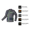 Geaca de lucru Premium, bumbac ripstop, 210 g/mp, gri, marimea XL/54, NEO - caracteristici