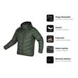 Geaca de lucru matlasata Mix&Match, cu gluga, verde inchis, marimea S/48, NEO