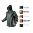 Geaca de ploaie NEO Rainwear marimea M/50, pictograme: impermeabila, cusaturi lipite, aerisire la subrat, gluga in guler