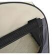 Geanta pentru transport caine/pisica, gri, material Oxford, PVC, impermeabila, pliabila, marimea S-M, 61x46x51 cm