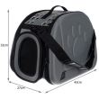 Geanta pentru transport caine/pisica, spuma EVA, gri, max 6 kg, 43x27x32 cm 