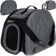 Geanta pentru transport caine/pisica, spuma EVA, gri, max 6 kg, 43x27x32 cm 
