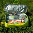 Geanta picnic, termica, impermeabila, verde si galben, 20 L, Malatec 