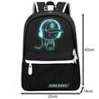 Ghiozdan/rucsac smart, fosforescent, impermeabil, cablu USB, mini jack, lacat, negru, 33x14x42 cm, Kruzzel 