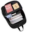Ghiozdan/rucsac smart, fosforescent, impermeabil, cablu USB, mini jack, lacat, negru, 33x14x42 cm, Kruzzel 