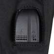 Ghiozdan/rucsac smart, fosforescent, impermeabil, cablu USB, mini jack, lacat, negru, 33x14x42 cm, Kruzzel 