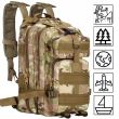 Ghiozdan/rucsac tactic, 4 compartimente, model Survival, camuflaj, verde, 23x24x42 cm, Springos