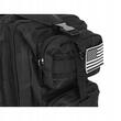 Ghiozdan/rucsac tactic, 5 compartimente, poliester 600D, negru, 26 L, 28x16x44 cm, Trizand