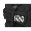 Ghiozdan/rucsac tactic, 5 compartimente, poliester 600D, negru, 38 L, 37x29x55 cm, Isotrade
