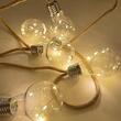Ghirlanda solara tip sirag de becuri LED, Strend Pro, 10 buc, 3.8 m
