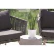 Ghiveci decorativ de flori, rotund, alb, 12 L, 28.5x25.6 cm, Boardee Basic