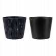 Ghiveci decorativ de flori, rotund, antracit, 7.9 L, 26.2x22.2 cm, Sandy Round