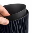 Ghiveci decorativ de flori, rotund, antracit, 7.9 L, 26.2x22.2 cm, Sandy Round