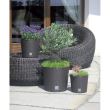 Ghiveci decorativ de flori, rotund, maro, 40x37.5 cm, Rato Round