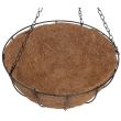 Ghiveci suspendat cu lant, nuca de cocos, 300x300x140 mm 
