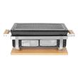 Gratar cu carbuni, grill dreptunghiular, ceramic, Hibachi, 17x34x17.5 cm, Perfect Home