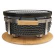 Gratar cu carbuni, grill rotund, ceramic, Hibachi, 31x19.5 cm, Perfect Home