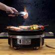 Gratar cu carbuni, grill rotund, ceramic, Hibachi, 31x19.5 cm, Perfect Home