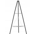 Gratar de gradina cu carbuni, grill rotund, trepied ajustabil, 64.5x64.5x150 cm, Chomik