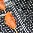 Gratar gradina/camping, portabil, grill dreptunghiular, cu suport condimente, structura inox, 104x30x68 cm