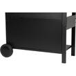 Gratar gradina, grill dreptunghiular, cu gaz, 4 arzatoare, cu roti, capac, rafturi, BBQ Malaga
