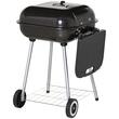 Gratar gradina, grill dreptunghiular, cu roti, capac, rafturi, 53 cm, 96x60x83 cm