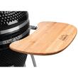 Gratar gradina, grill rotund, ceramic, cu roti, capac, rafturi, 130x73x122 cm, Kamado Egg 21
