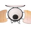 Gratar gradina, grill rotund, ceramic, cu roti, capac, rafturi, 130x73x122 cm, Kamado Egg 21
