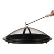 Gratar gradina, grill rotund, metal, 56x47 cm 
