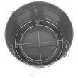 Gratar gradina, tip galeata, grill rotund, metalic, cu maner, 27x22 cm, BBQ Finch 