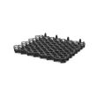 Grilaj plastic pentru parcari auto, negru, 49.2x49.2x3.9 cm