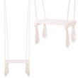 Leagan din lemn pentru copii, 42x18 cm, alb, SPRINGOS