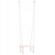 Leagan pentru copii, lemn, alb, 42x18 cm, Springos
