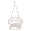 Hamac brazilian, tip scaun, Springos, crem, max 150kg, 79x80x120 cm