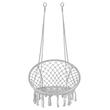 Hamac brazilian, tip scaun, Springos, gri, max 150kg, 79x80x120 cm