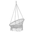 Hamac brazilian, tip scaun, Springos, gri, max 150kg, 79x80x120 cm