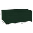 Husa protectie banca gradina, polietilena, verde, 160x75x77 cm 